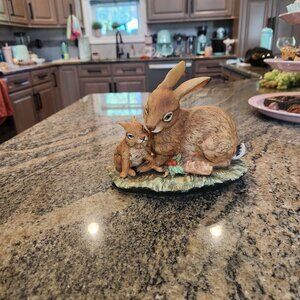 Home Interiors Rabbits Figurine